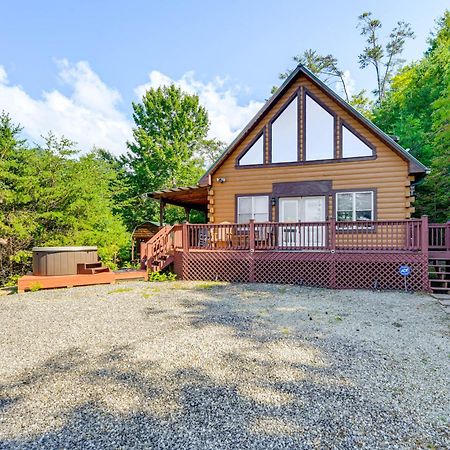 Bryson City Cabin Rental With Views And Hot Tub Exterior photo